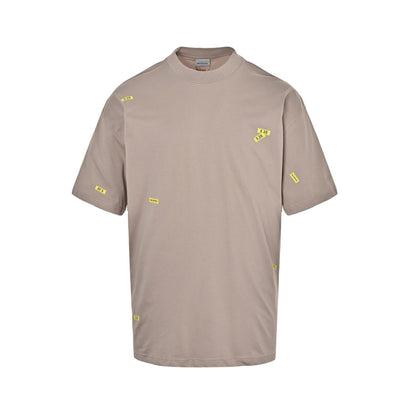 Balenciaga/Balanciaga 26ss 520 printed label short sleeves