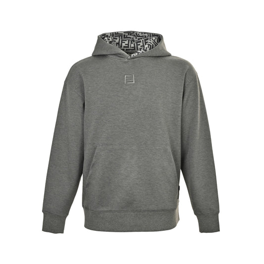 Fendi 25Fw FF embroidered space cotton hooded sweatshirt