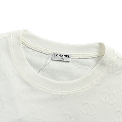 Chanel 26ss all-over presbyopia jacquard short sleeves