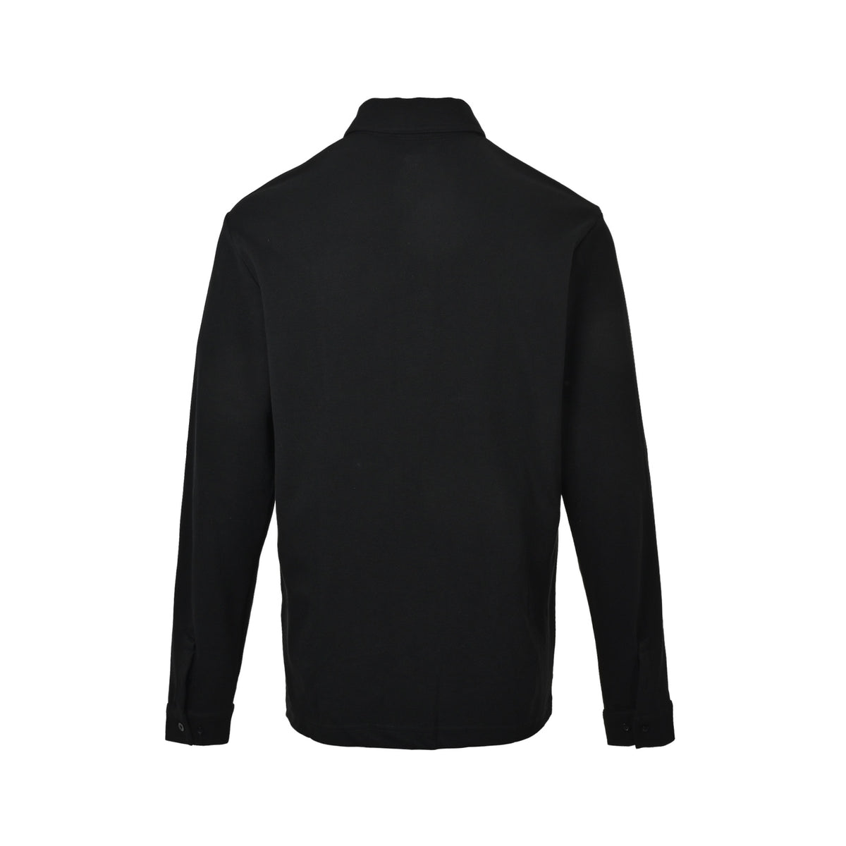 Gucci shield new logo embroidered pique cotton long-sleeved shirt