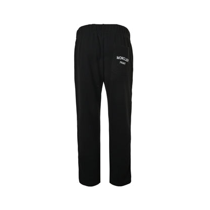 Moncler/Multiple classic logo wool fabric straight trousers
