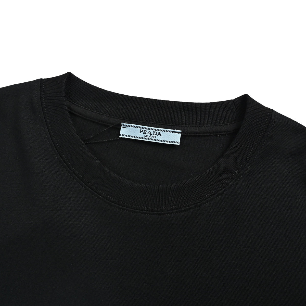 Prada striped patchwork triangle short sleeves
