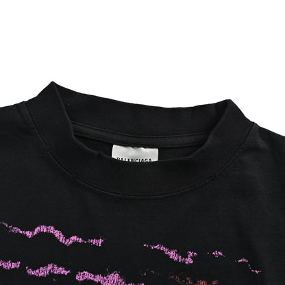Balenciaga/Balanciaga Hawaiian pink sunset short sleeves