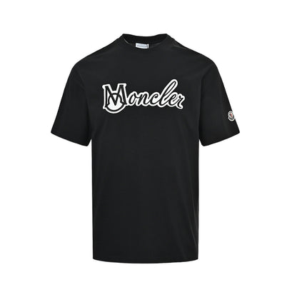 Moncler/Mask 25ss letter logo embroidered short sleeves