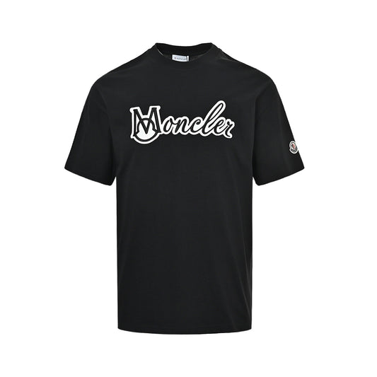 Moncler/Mask 25ss letter logo embroidered short sleeves