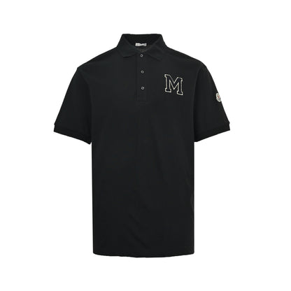 Moncler/Mask terry embroidered Polo short sleeves