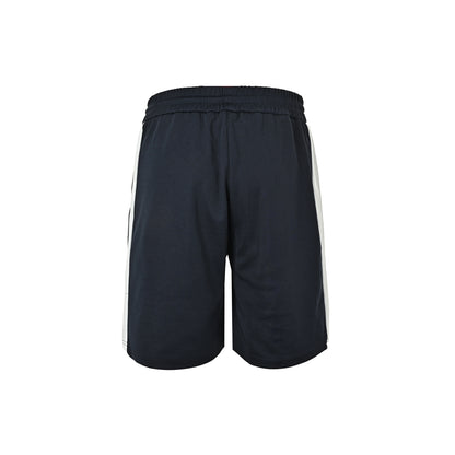 Gucci 26ss blue and white colorblock embroidered logo shorts