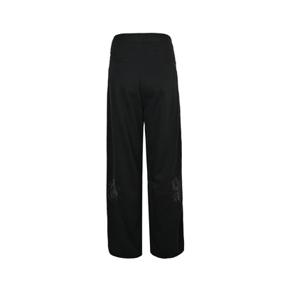 ANCELLM 25ss new washed and splashed ink ripped jeans