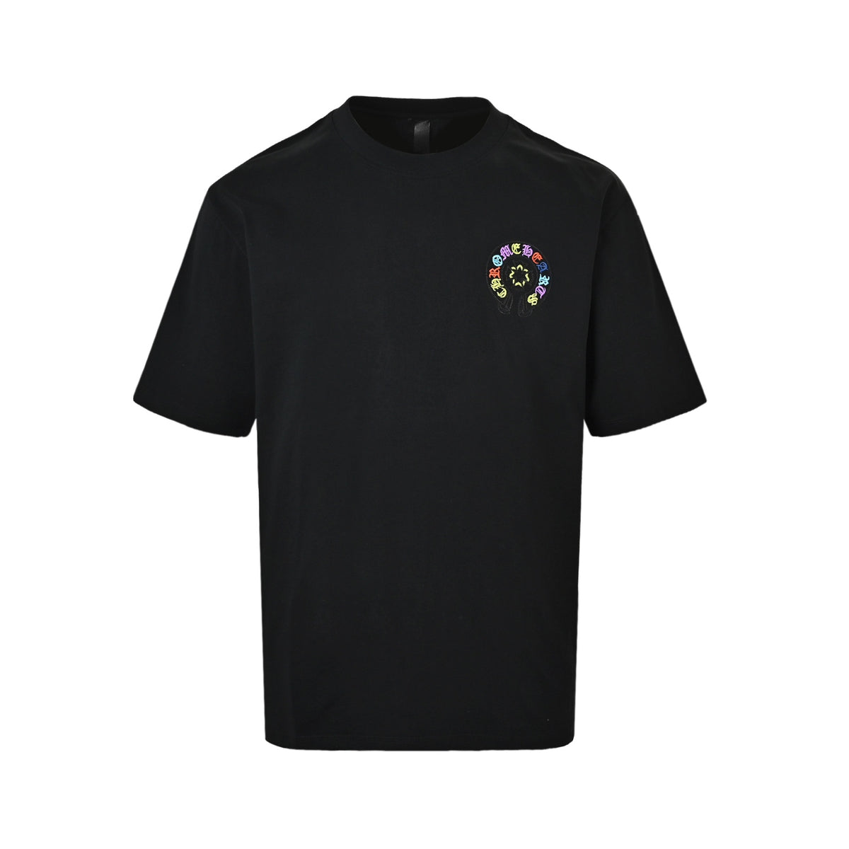 Chrome Hearts Colorful Horseshoe Appliqué Embroidered Short Sleeves