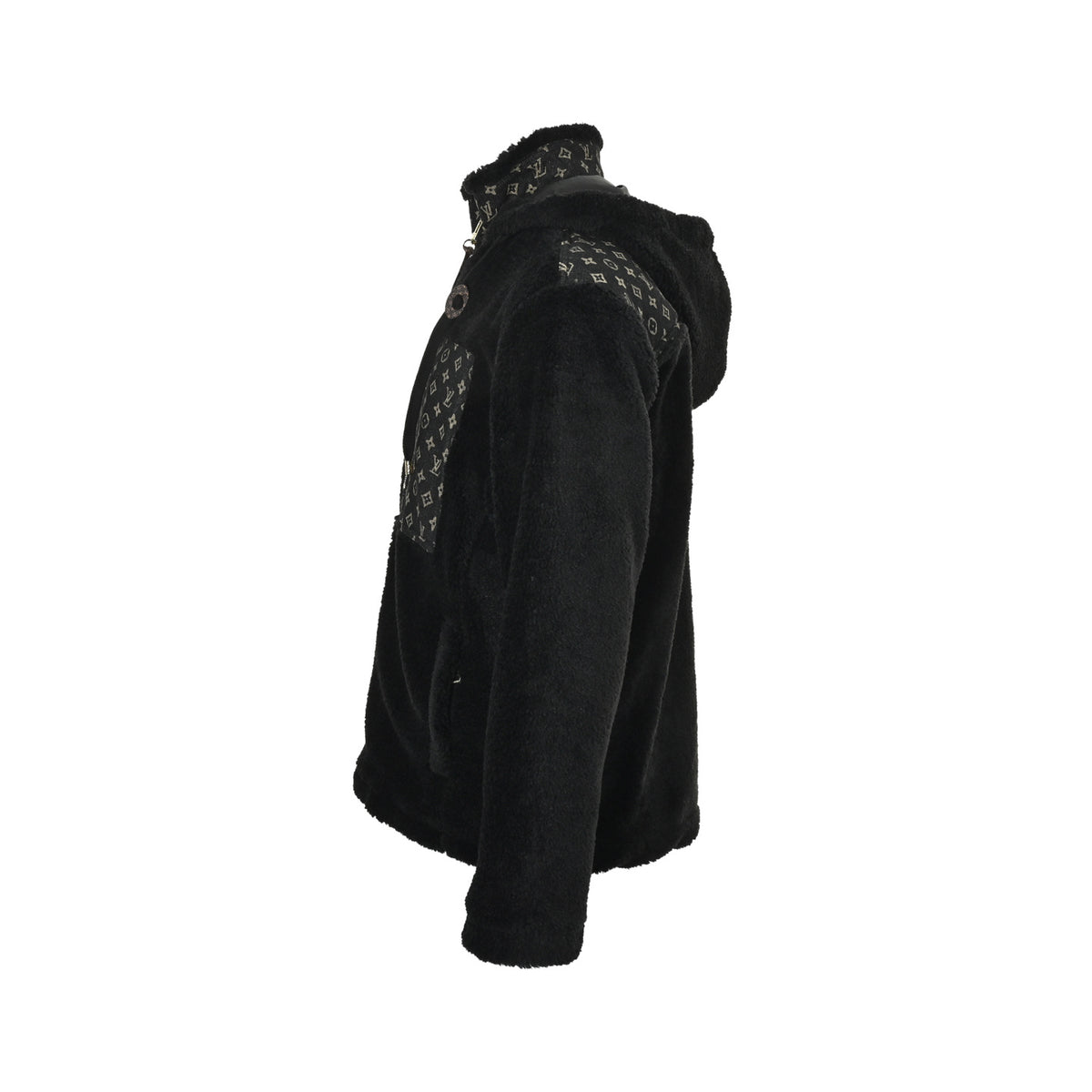 Louis Vuitton presbyopic denim patch lamb wool jacket