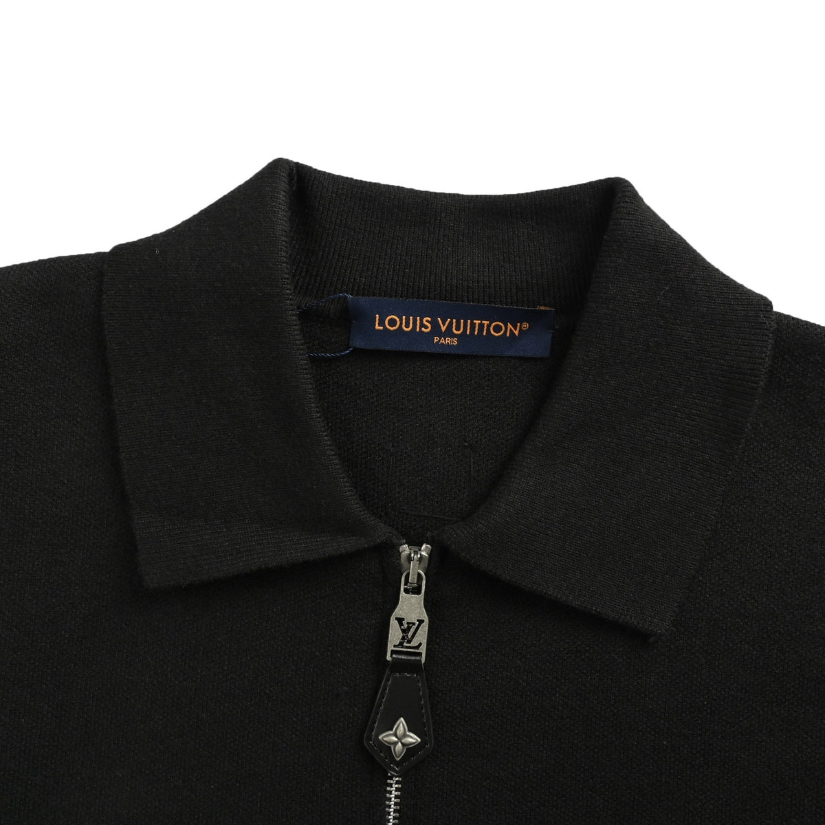 Louis Vuitton 25Fw leather trimmed knitted belted jacket