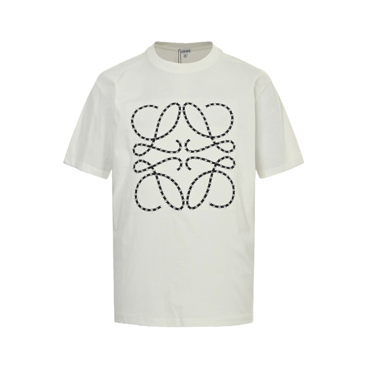Loewe/Luo Yiwei 25ss embroidered logo logo short sleeves