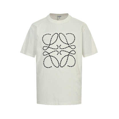 Loewe/Luo Yiwei 25ss embroidered logo logo short sleeves