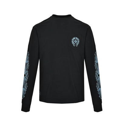Chrome Hearts/Chrome Heart Sanskrit horseshoe long-sleeved T-shirt