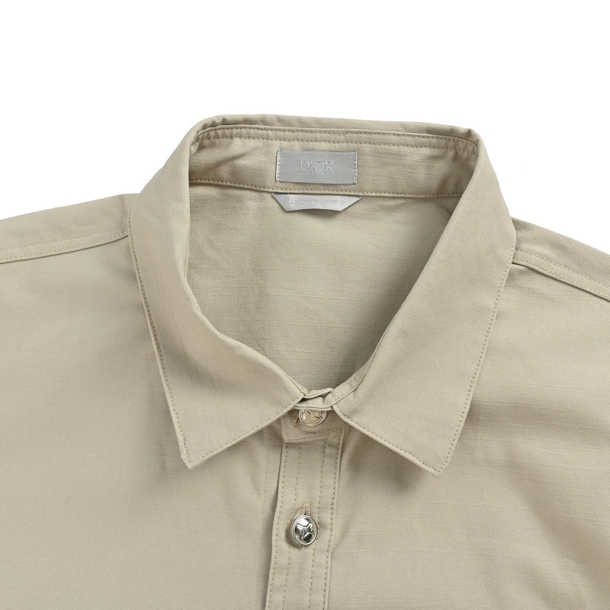 Dior 25Fw joint embroidered logo canvas shirt jacket