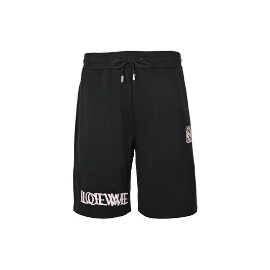Loewe/Loewewe overlapping logo embroidered shorts