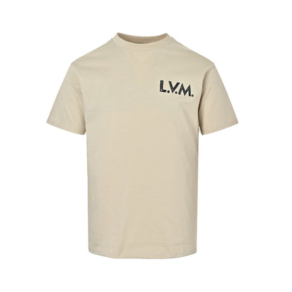 Louis Vuitton 26ss embroidered logo letter short sleeves