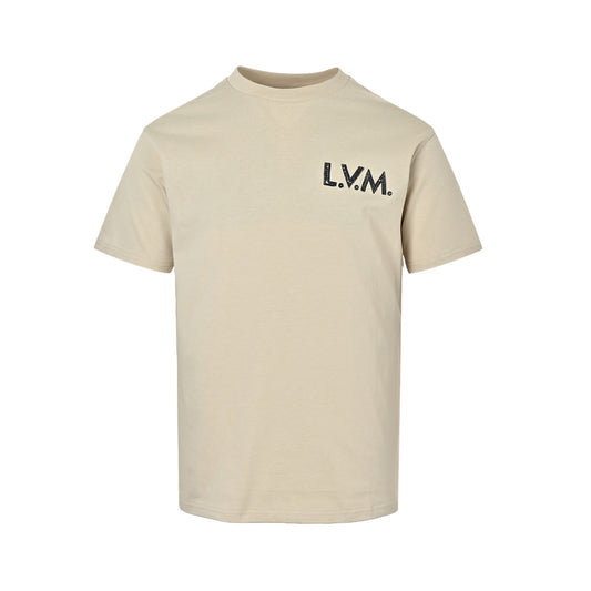 Louis Vuitton 26ss embroidered logo letter short sleeves