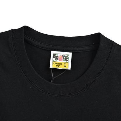 Bape owl little monkey print short sleeves