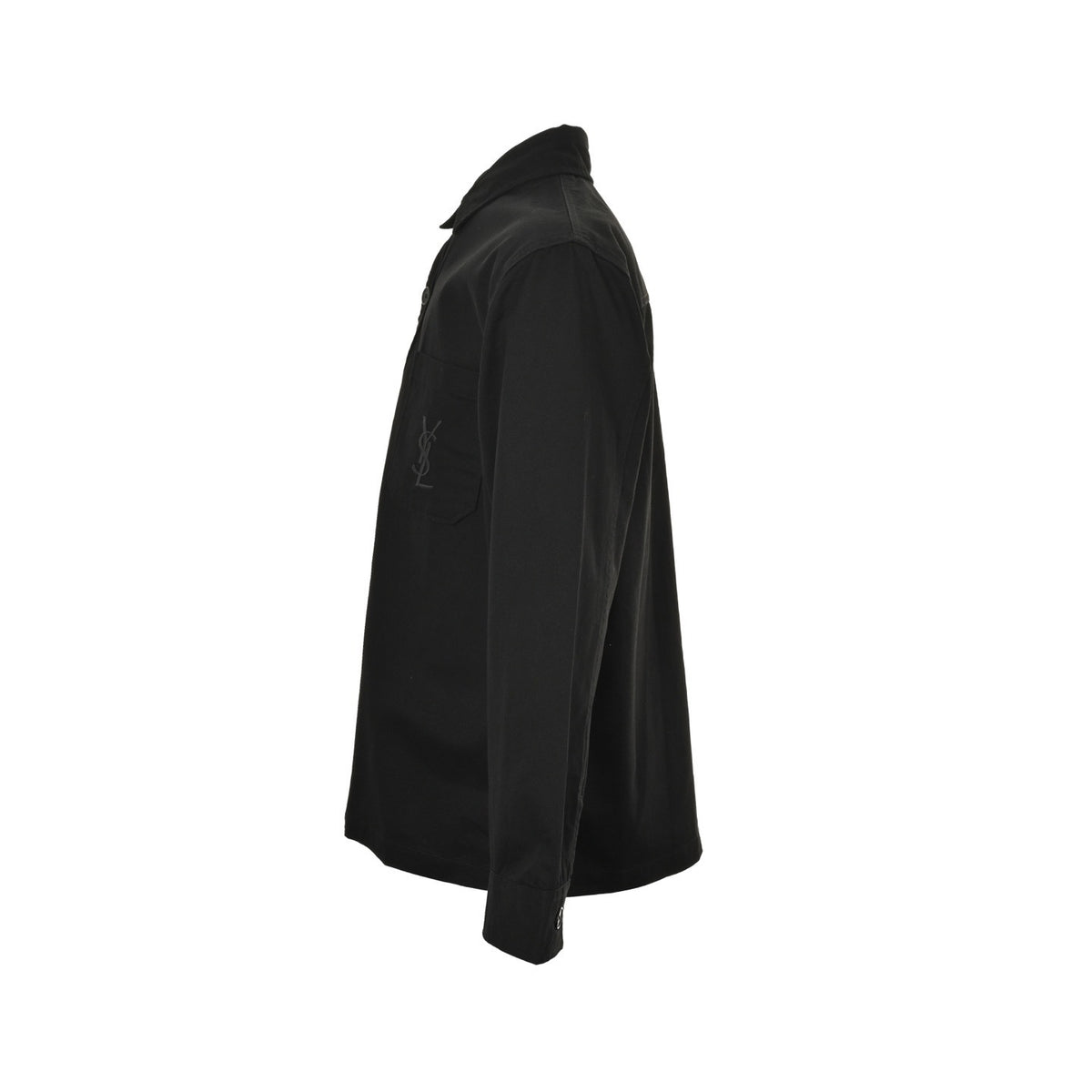 SaintLaurent/Saint Laurent pocket embroidered letter canvas shirt jacket