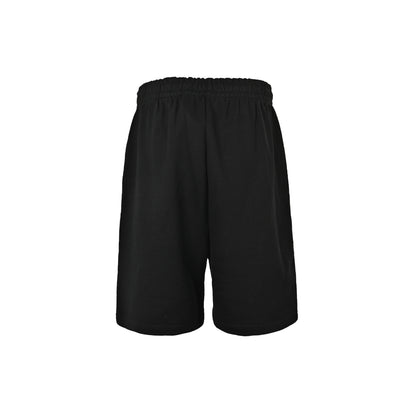 We11 Done logo pattern elastic waist shorts