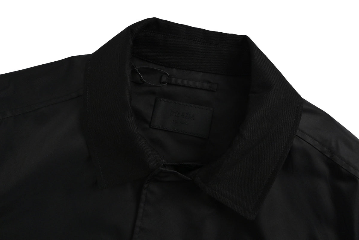 Prada spliced ​​flap pocket nylon jacket