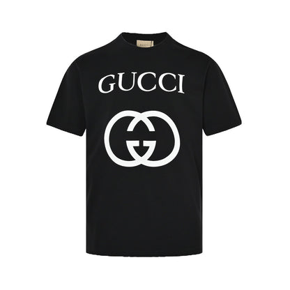 Gucci classic double G interlocking printed short sleeves