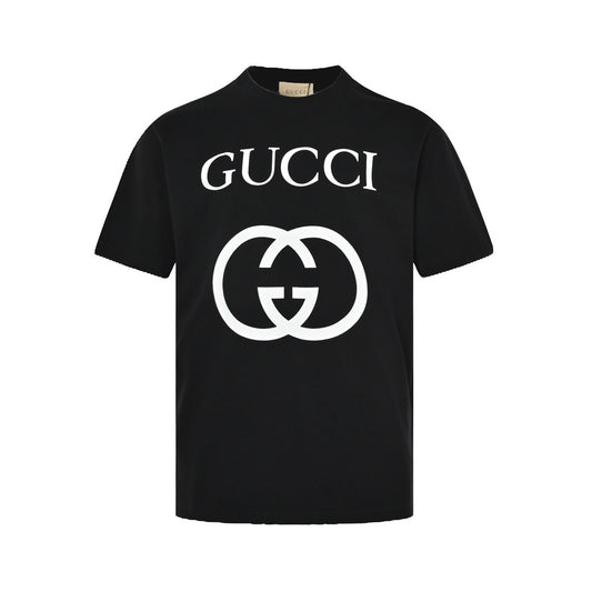 Gucci classic double G interlocking printed short sleeves