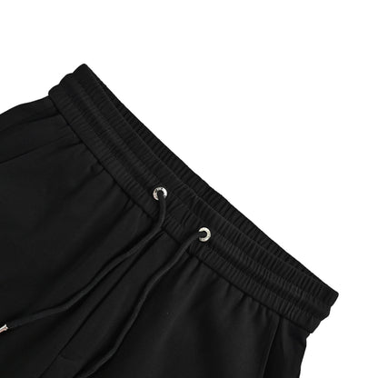 Prada inverted triangle contrast color back pocket trousers