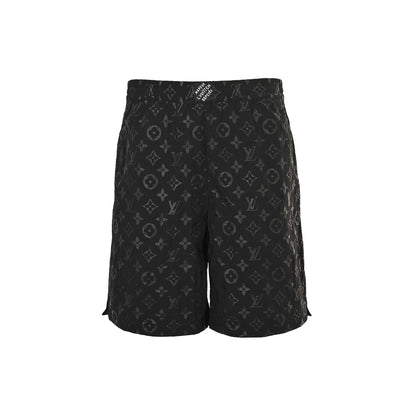 Louis Vuitton 25ss presbyopic corrugated jacquard suit shorts