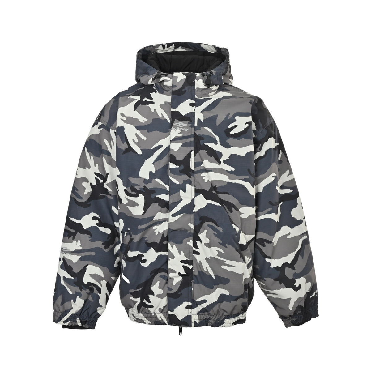 Balenciaga 3B ski quilted jacket camouflage hooded jacket