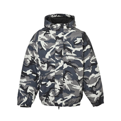 Balenciaga 3B ski quilted jacket camouflage hooded jacket