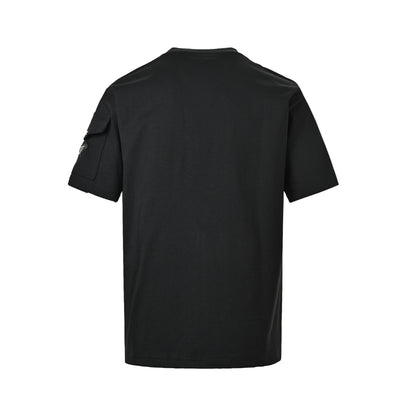 Prada laminated letter sleeve pocket triangle logo short sleeves