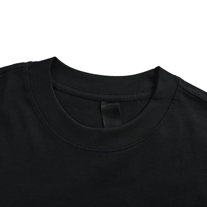 Chrome Hearts/Chrome Heart short sleeves with pink cross and horseshoe embroidery on the back