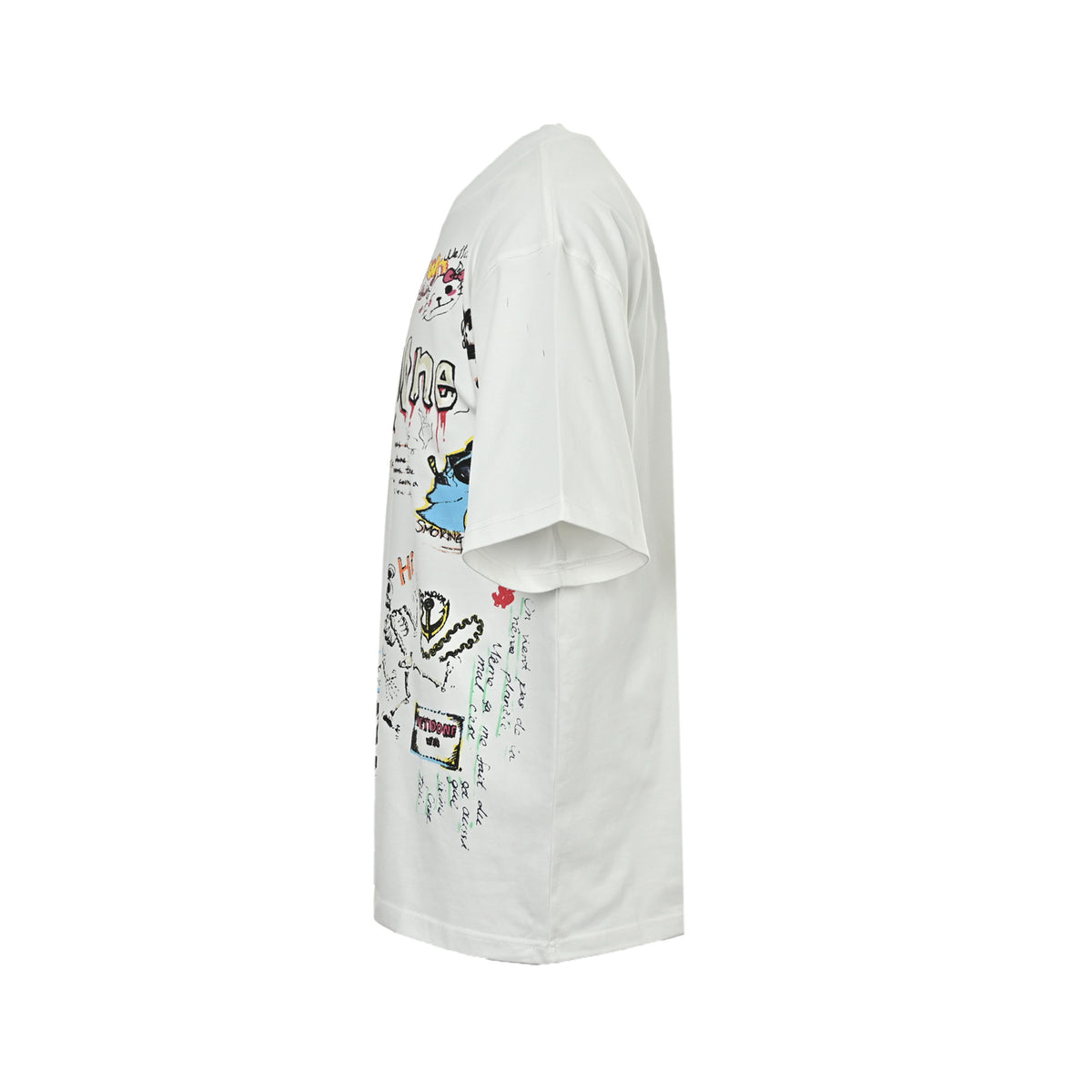 We11 Done colorful graffiti hand-painted printed short sleeves