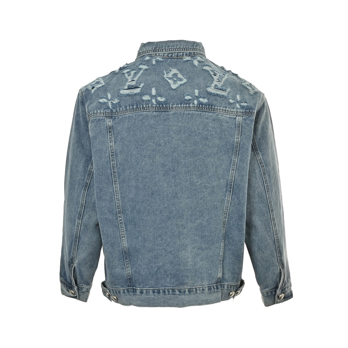 Louis Vuitton 24Fw ripped presbyopia suit denim jacket