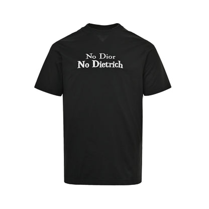 Dior short sleeves with embroidered letters on the chest