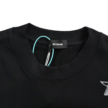 We11 Done simple letter printed short sleeves