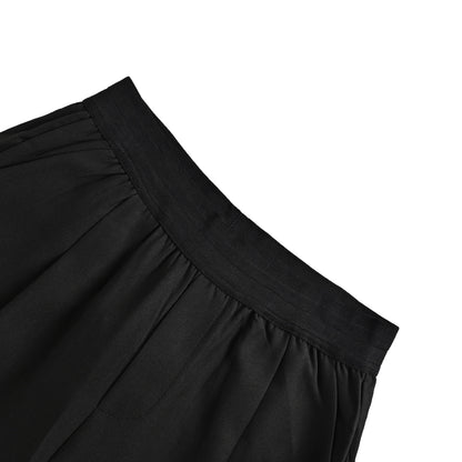 We11 Done badge logo trousers wide leg trousers