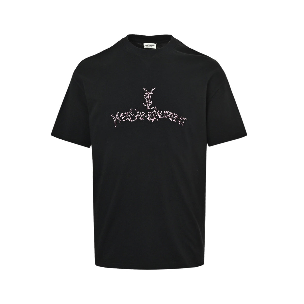 Saint Laurent embroidered letter logo short sleeves
