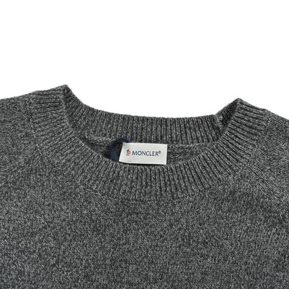 Moncler/muzzle wool cashmere sleeve pocket knitted sweater