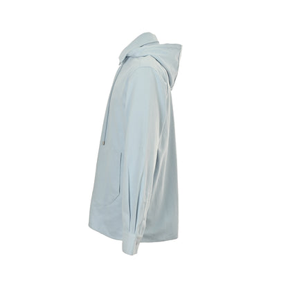 Loewe/Loewei cotton detachable hooded long-sleeved shirt jacket