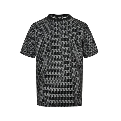 Fendi 26ss full FF old flower jacquard short sleeves