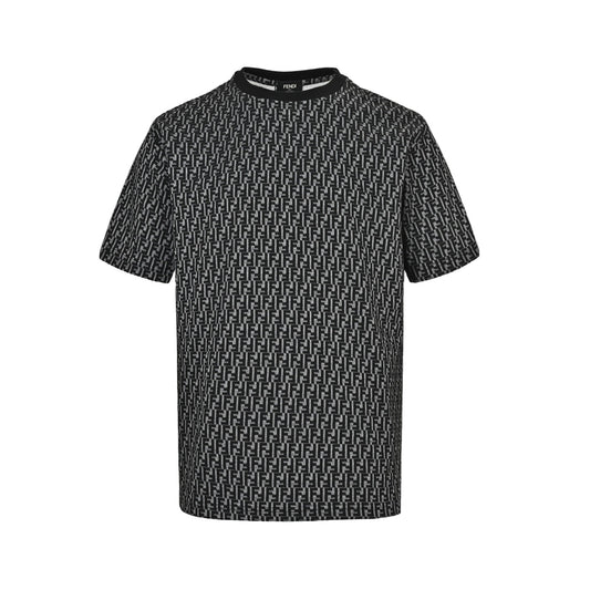 Fendi 26ss full FF old flower jacquard short sleeves