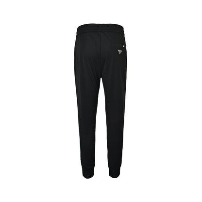 Prada circle embroidered back pocket triangle trousers
