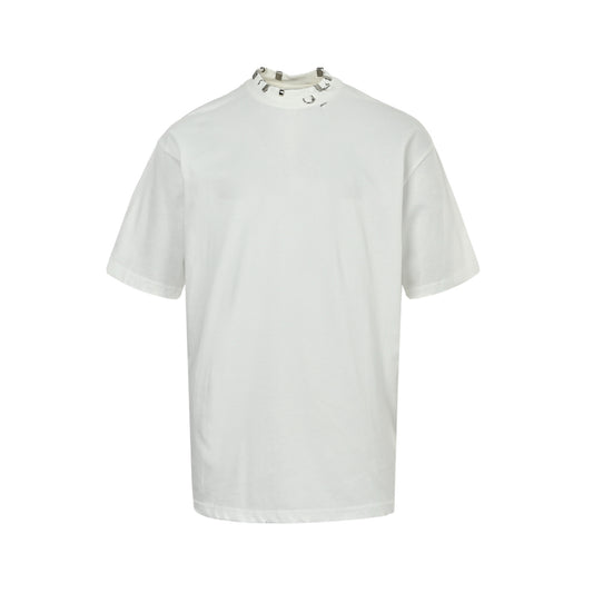 Balenciagag/Balanciaga rivet perforated short sleeves