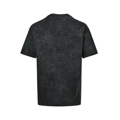 Balenciaga renders baby's breath embroidered letter short sleeves