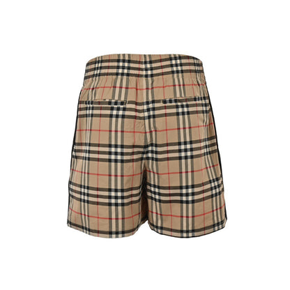 Burberry classic black webbing plaid shorts