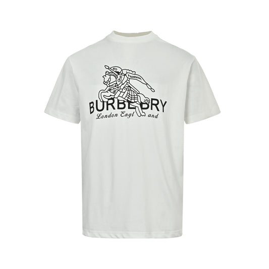 Burberry war horse print round neck short sleeves