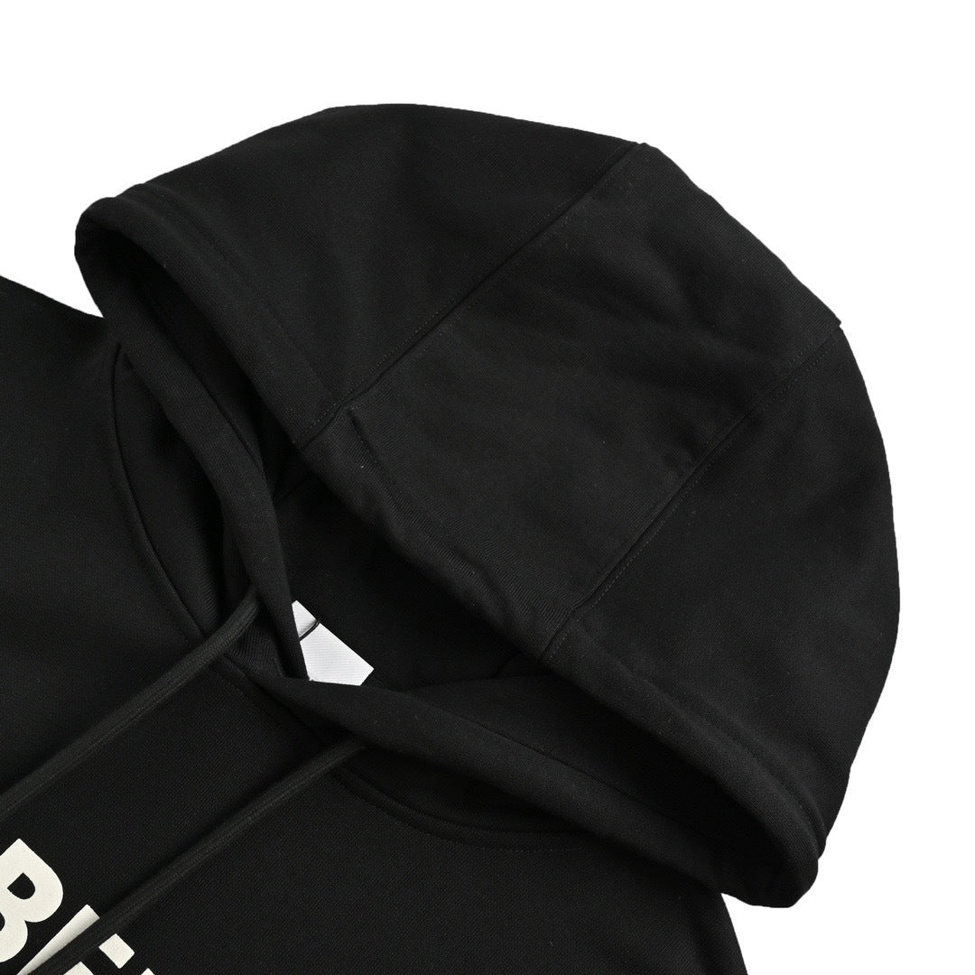 Burberry embroidered teddy bear hooded sweatshirt